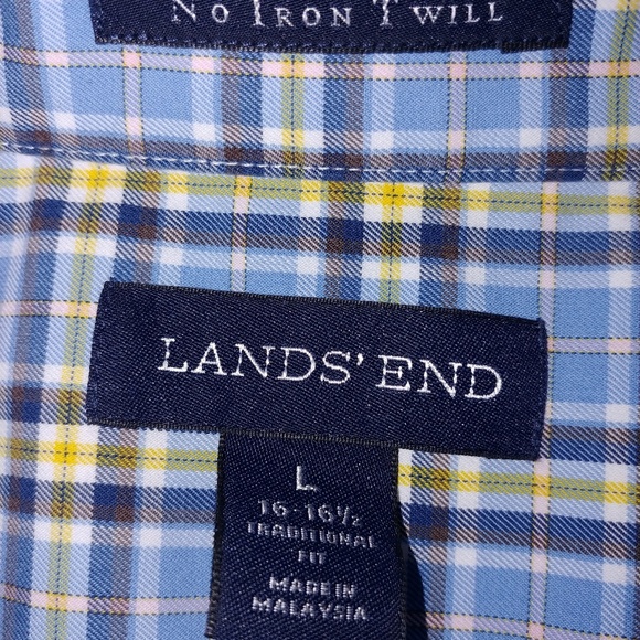Lands' End Other - Lands' End no-iron traditional fit button u